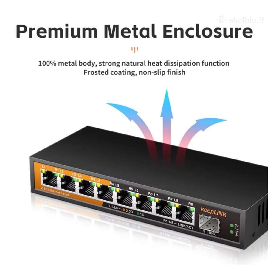 Switch keeplink Kp9000-9xh-x 8x2.5gbps + 1x10gbps - nuotraukos Nr. 10