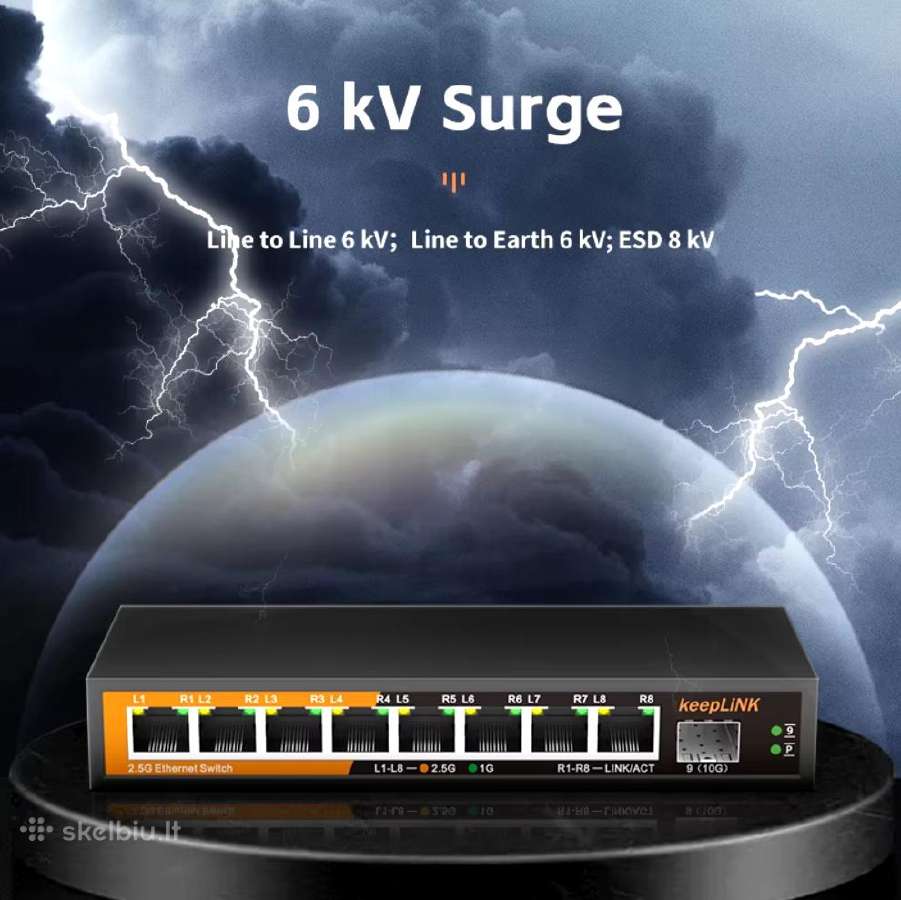 Switch keeplink Kp9000-9xh-x 8x2.5gbps + 1x10gbps - nuotraukos Nr. 11