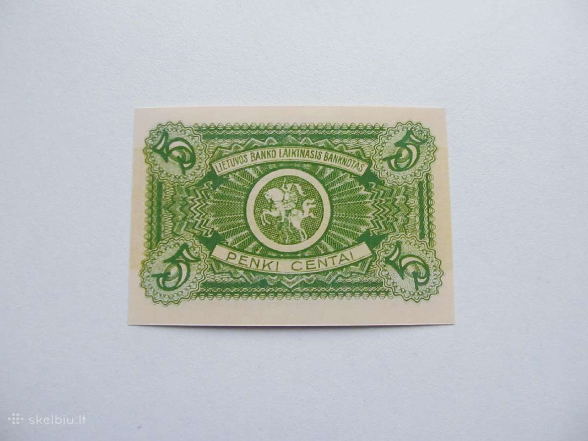 5 centai , Lietuva , 1922 rugsėjis - nuotraukos Nr. 2