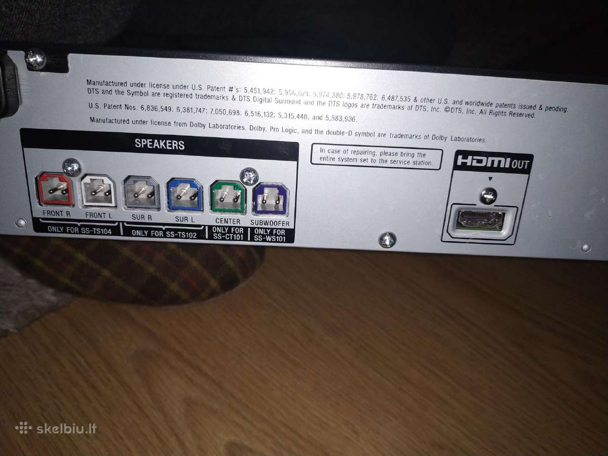 Namų kino sistema Sony resiveris radija tiuneris - nuotraukos Nr. 8