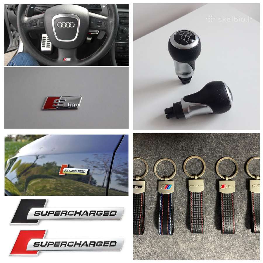 Audi ziedai , emblemos , quattro , S-line , gloss - nuotraukos Nr. 10