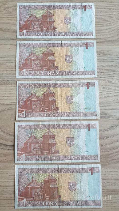1994 metų apyvartiniai 1 litai - nuotraukos Nr. 2