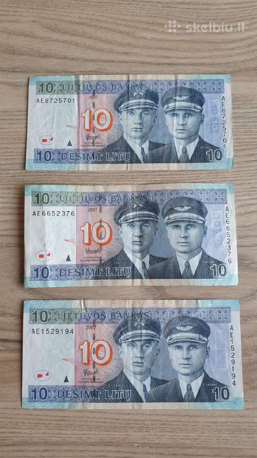 2007 metų 10 litų