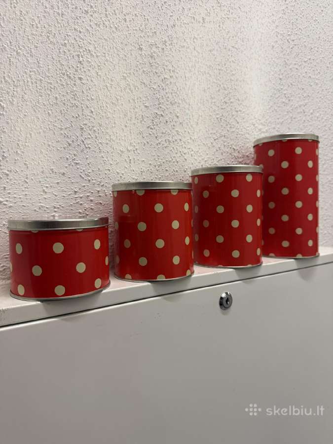 Vintažinis birių produktų indų rinkinys 12 vnt