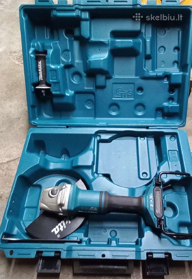 Akumuliatorinis kampinis šlifuoklis Makita Dga900