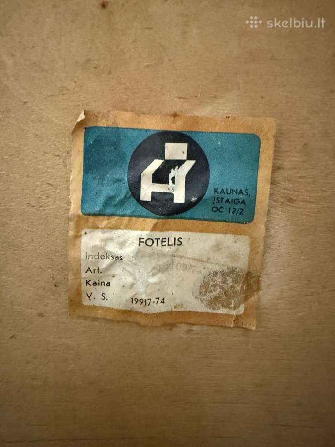 Vintažiniai foteliai - nuotraukos Nr. 11