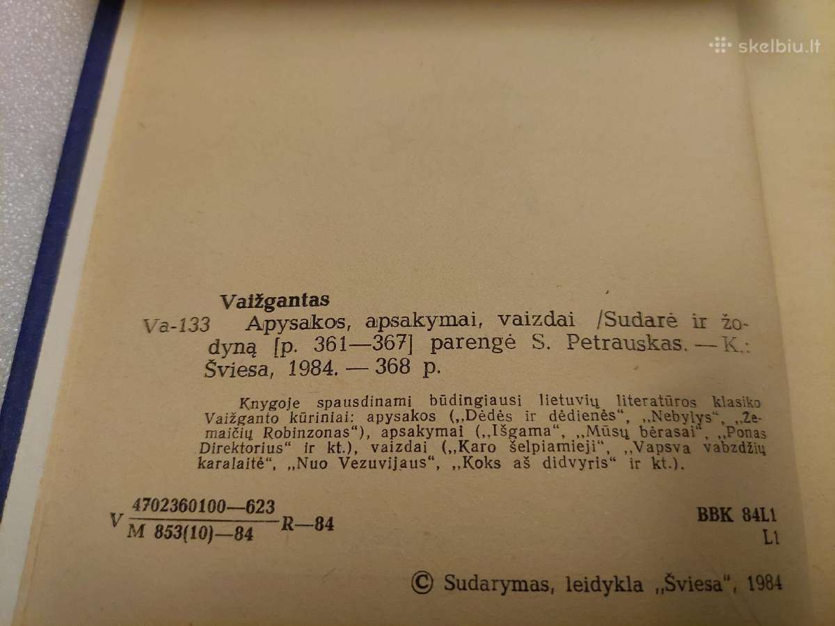 Vaižgantas. Apysakos,apsakymai,vaizdai - nuotraukos Nr. 3