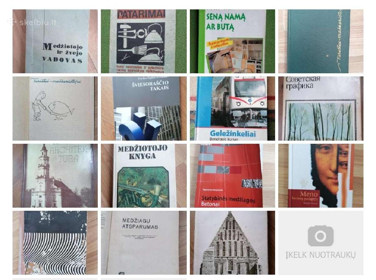 Daug įvairių knygų, profesinių, kelionių, psicholo