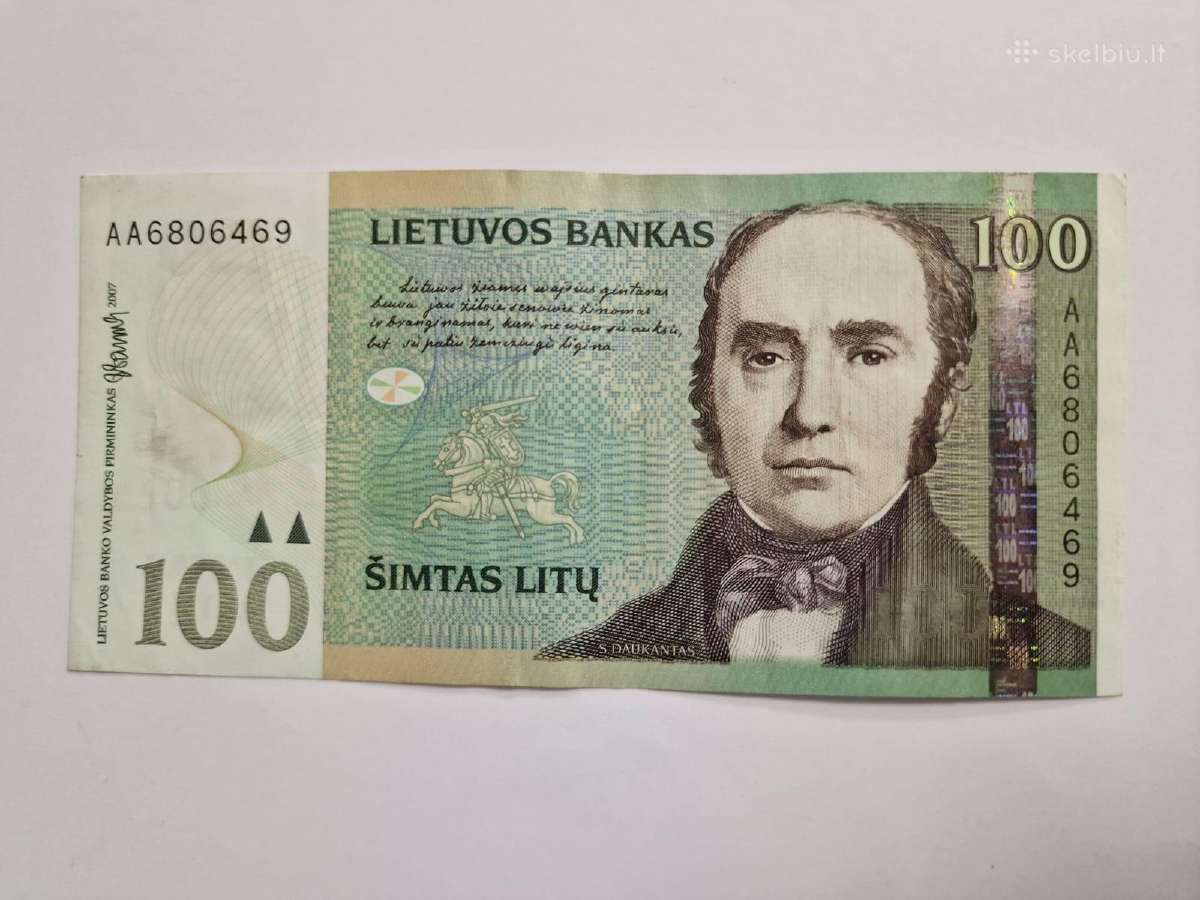 100 litų banknotas, 2007 m.