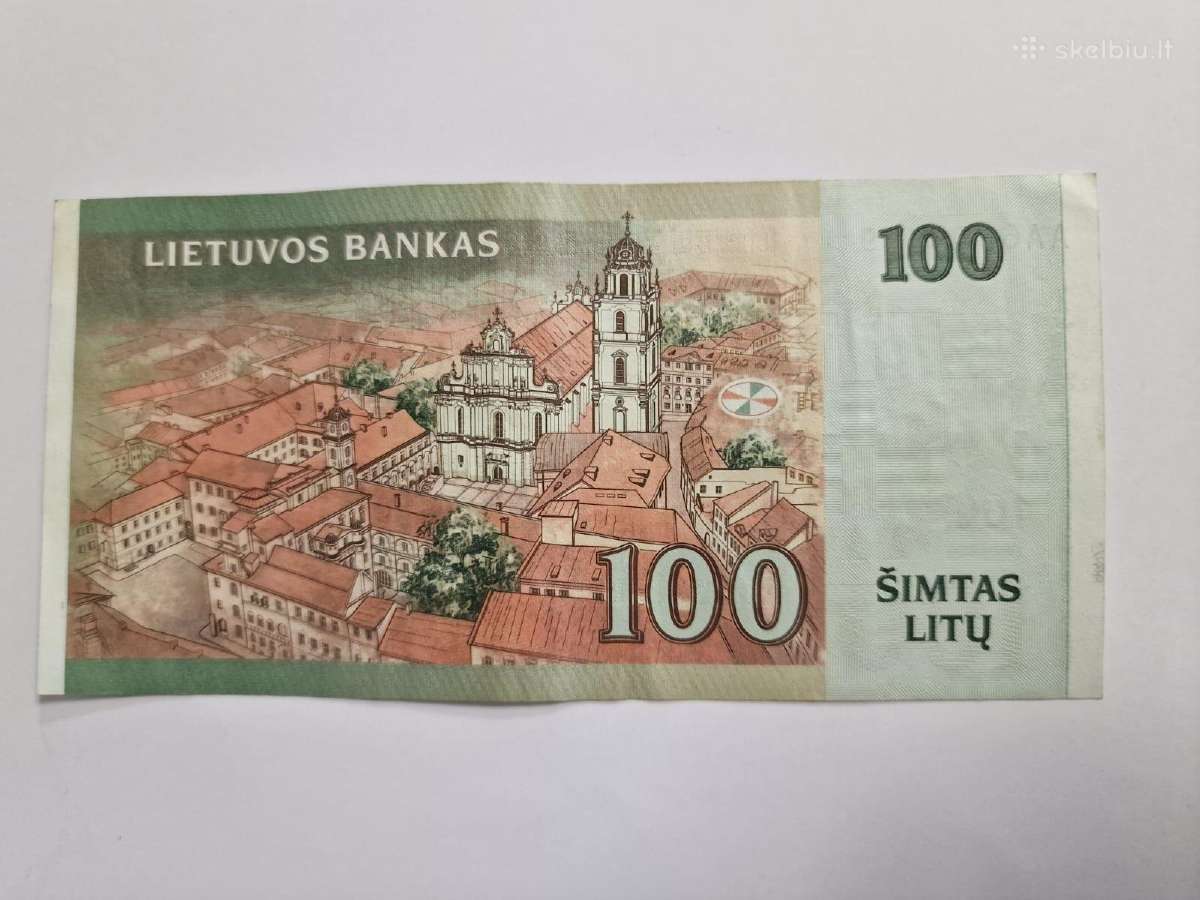 100 litų banknotas, 2007 m. - nuotraukos Nr. 2