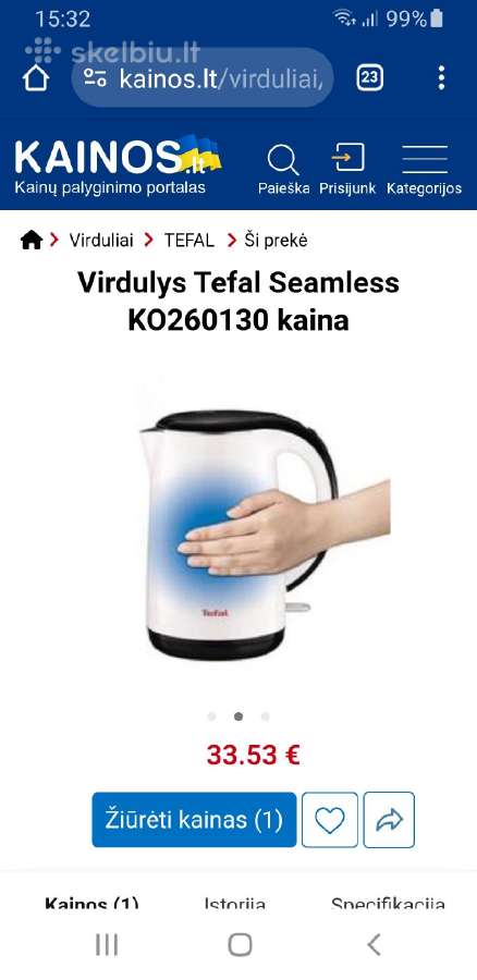 Tefal virdulys - nuotraukos Nr. 3