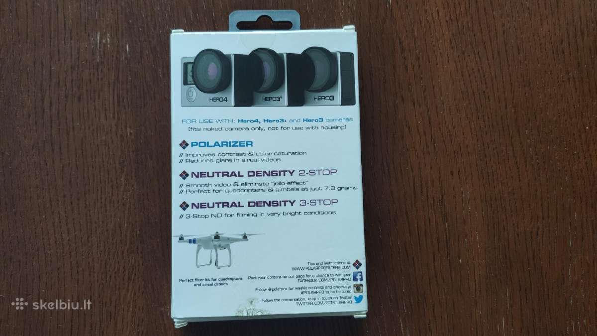 Gopro kameros filtrai, Polar Pro - nuotraukos Nr. 2