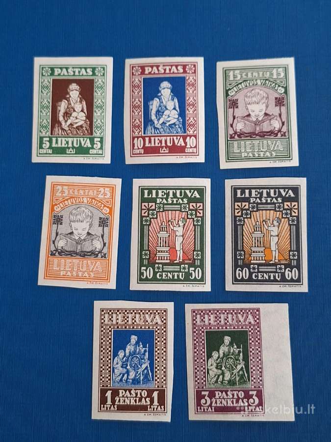 Lietuva 1933 m. Vaiko Iv laida, kirpt. svarus*