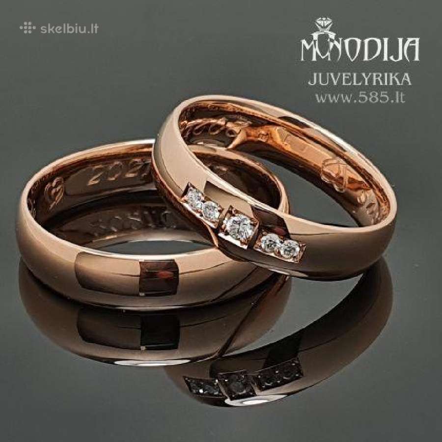 Klasikiniai Vestuviniai Žiedai - nuotraukos Nr. 19