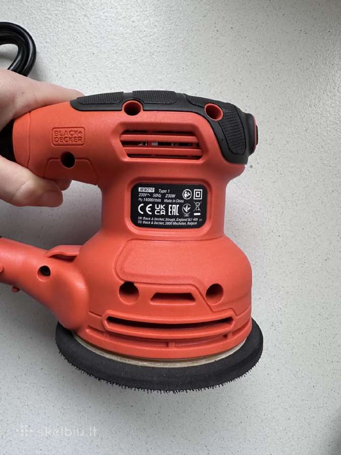 Black+decker Vibracinis šlifuolis Ka199 240w - nuotraukos Nr. 3