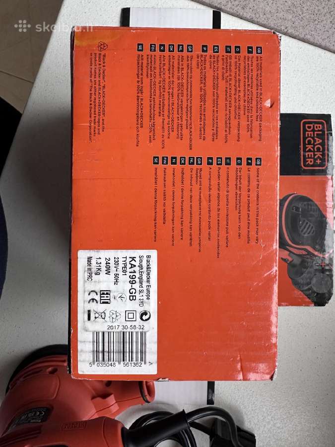 Black+decker Vibracinis šlifuolis Ka199 240w - nuotraukos Nr. 8