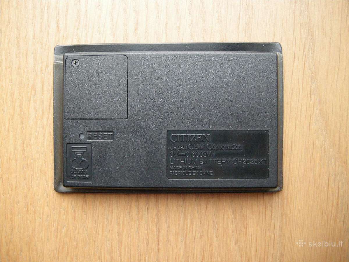 Citizen kalkuliatorius electronic organizer - nuotraukos Nr. 2