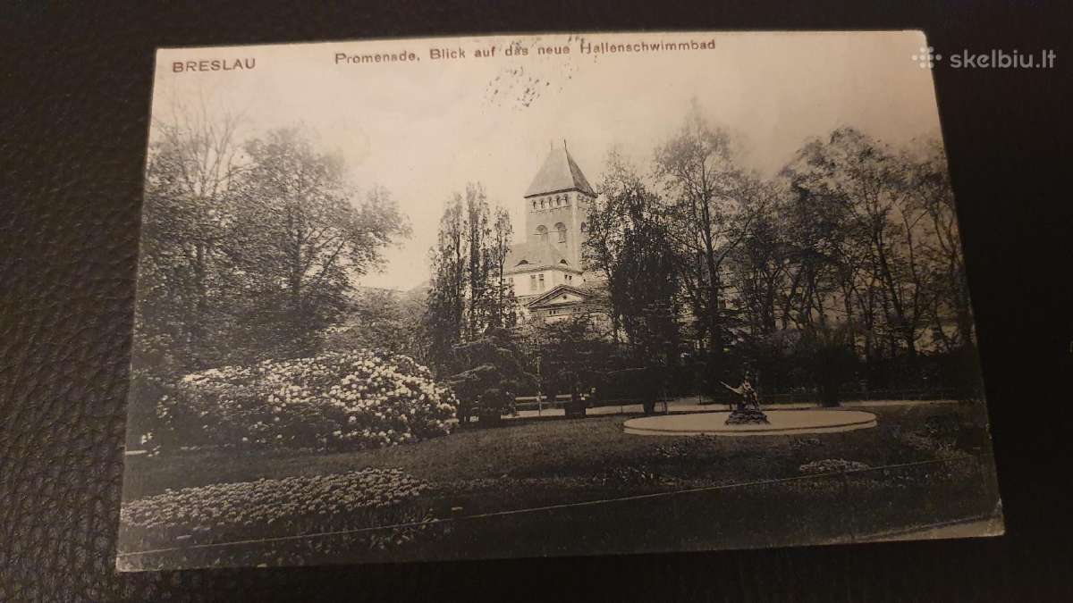 Senas atvirlaiškis Breslau / Wroclaw 1909 m.