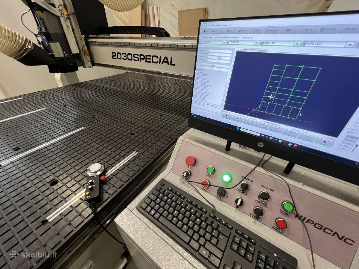 CNC staklės baldų gamybai pgcnc 2030 special