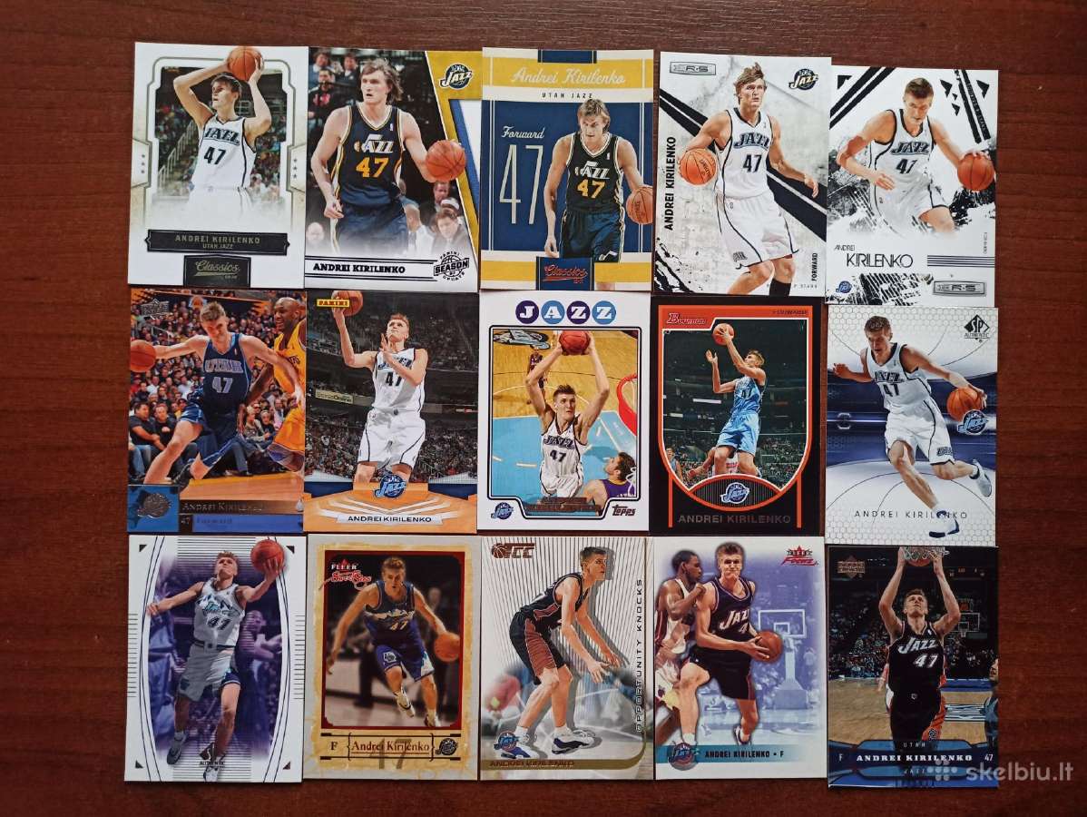 Nba krepšininko A. Kirilenko 44 skirtingos kortelė - nuotraukos Nr. 3