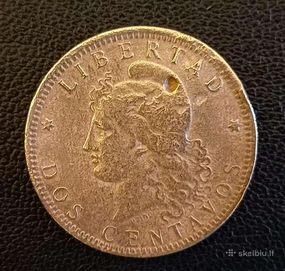 (583) 2 centavai 1888m. Argentina. - nuotraukos Nr. 2