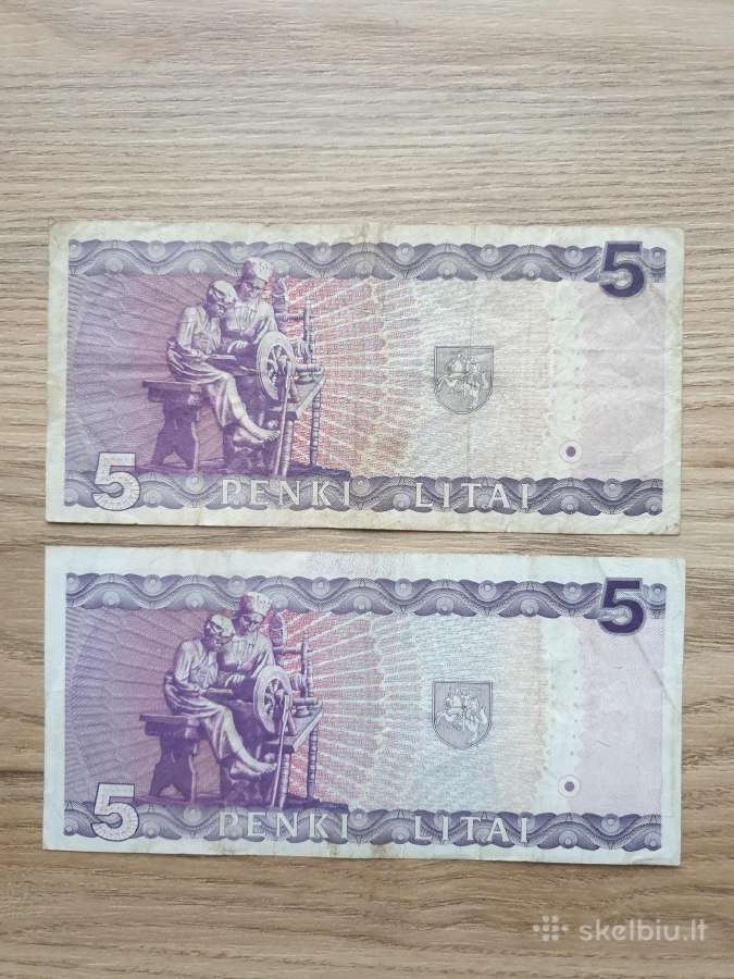 1993 metų 5 litai - nuotraukos Nr. 2