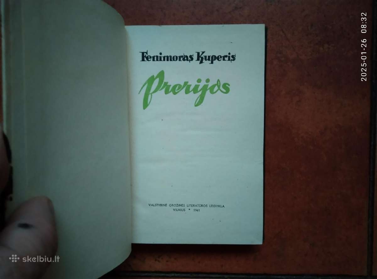 Fenimoras Kuperis "Prerijos" 1961 metai - nuotraukos Nr. 4