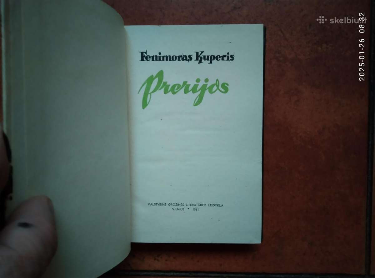 Fenimoras Kuperis "Prerijos" 1961 metai - nuotraukos Nr. 4
