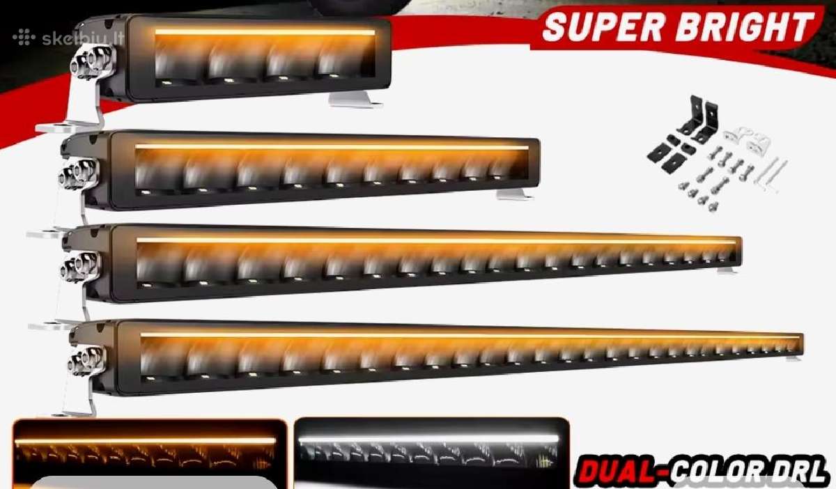 9d LED bar žibintai visureigiam 4x4 Cree 675w 540w