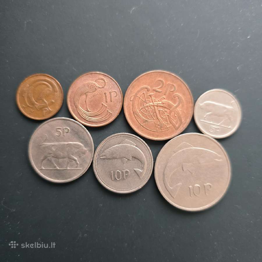 Airija 1971-1996 rinkinukas 1/2, 1, 2, 5, 10 pensu