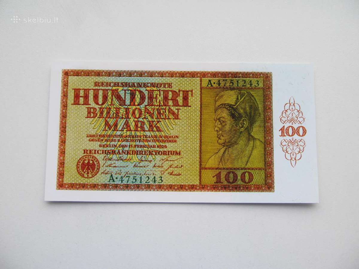 100 bilijonu markiu , Vokietija , 1924