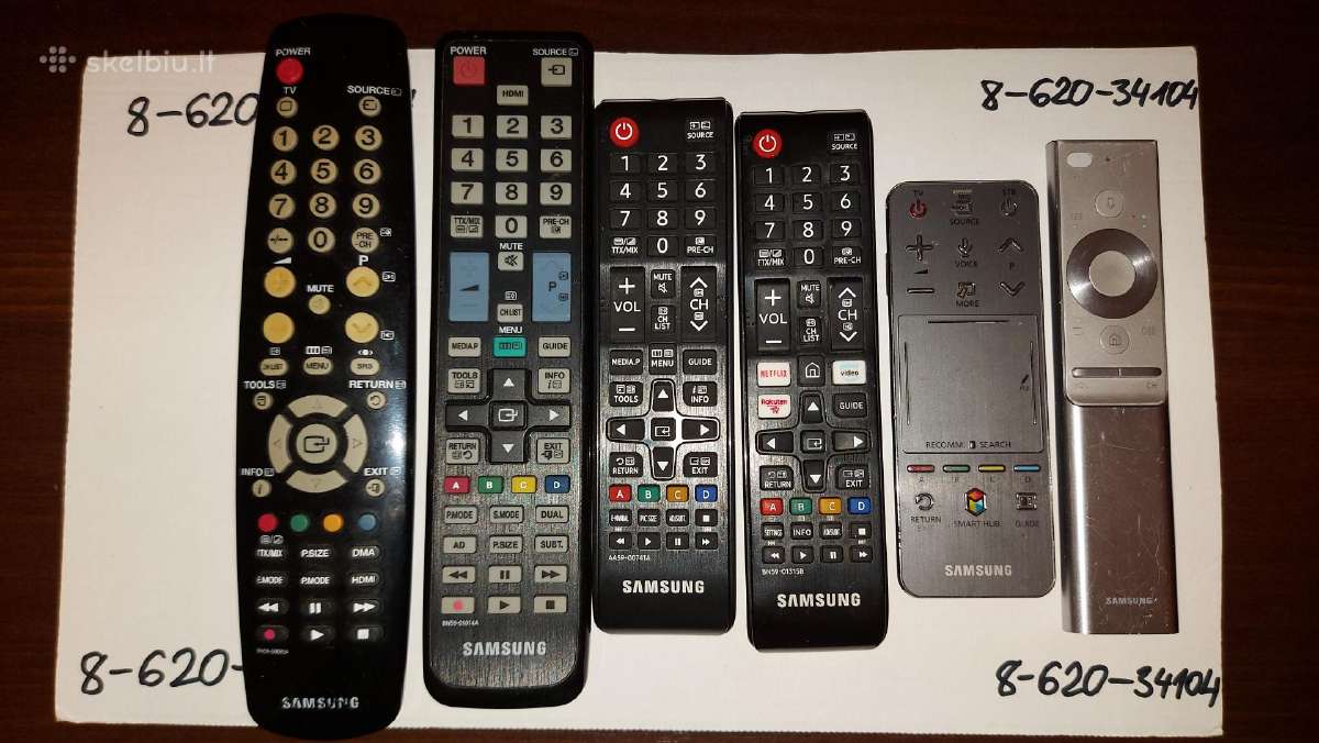 Originalūs televizorių, audio aparatūros pulteliai