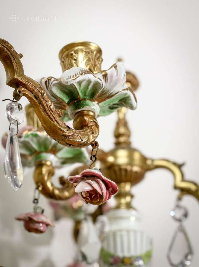 Bronzinės Capodimonte žvakidės 2vnt. - nuotraukos Nr. 10