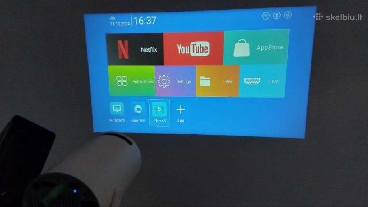 Išmanusis Android LED projektorius WiFi/hdmi/bt - nuotraukos Nr. 5