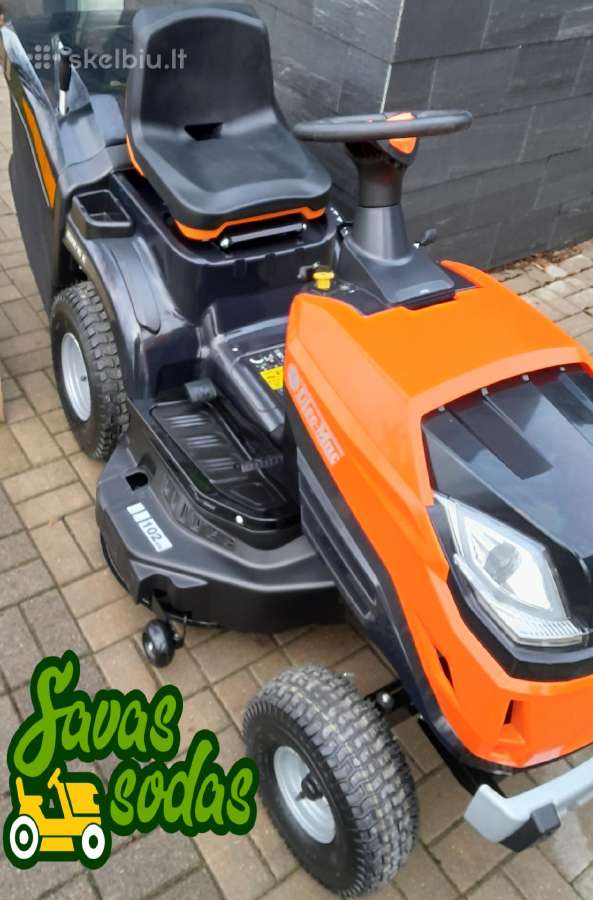 Sodo traktoriukas su krepšiu Oleo Mac 102r/16k - nuotraukos Nr. 4