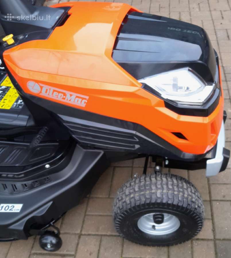 Sodo traktoriukas su krepšiu Oleo Mac 102r/16k - nuotraukos Nr. 5