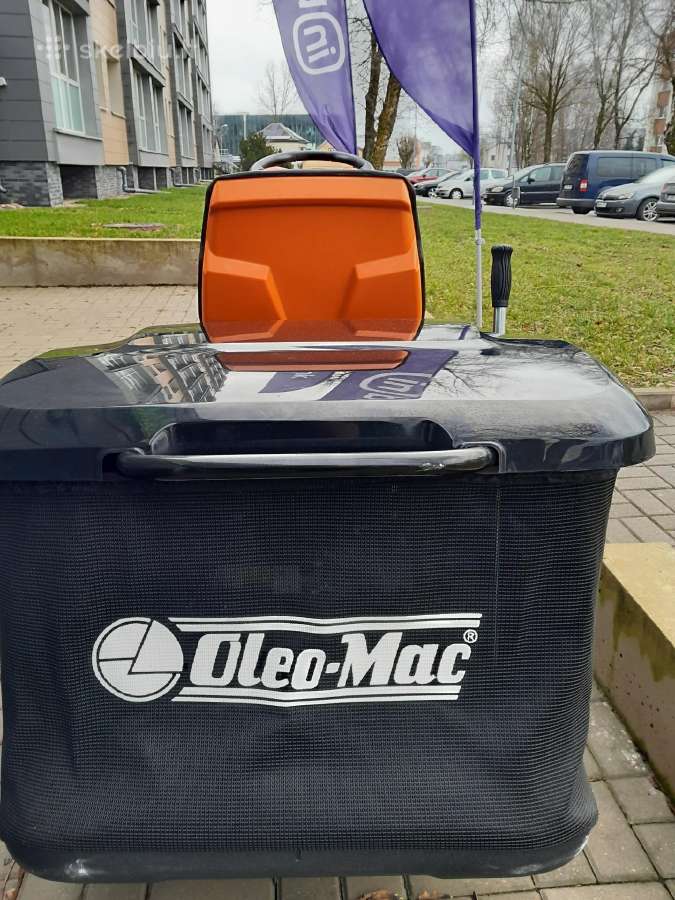 Sodo traktoriukas su krepšiu Oleo Mac 102r/16k - nuotraukos Nr. 7