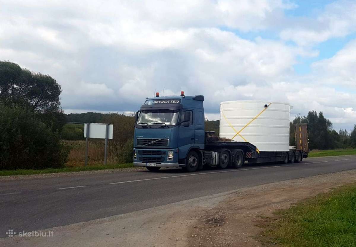 Negabaritiniu kroviniu pervezimas 56 t tralo nuoma - nuotraukos Nr. 14