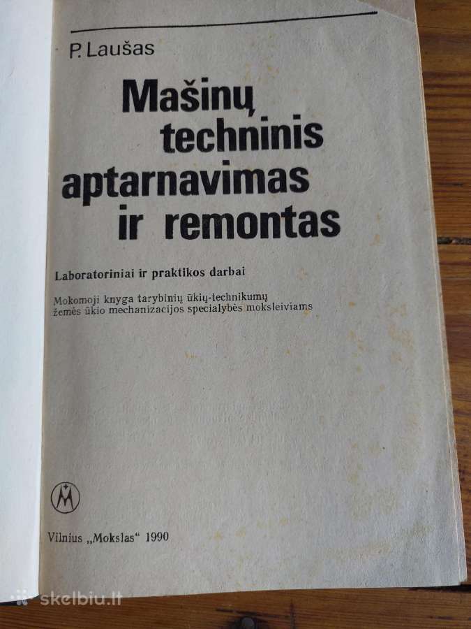 Knyga. Mašinų techninis aptarnavimas ir remontas - nuotraukos Nr. 2