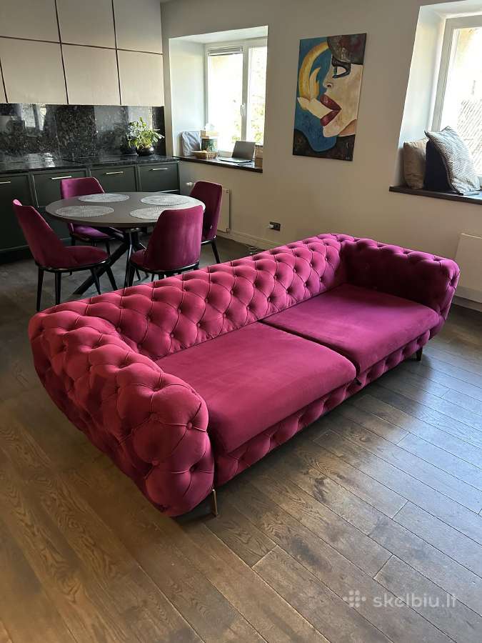 Ricco sofa ir 4 kėdės ir valgomasis stalas - nuotraukos Nr. 2