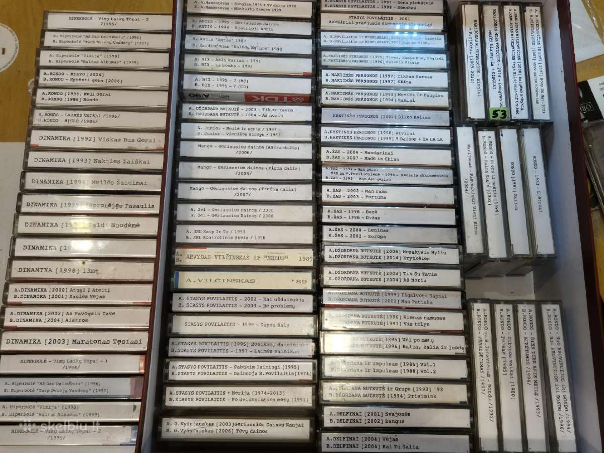 Naudotos audio kasetės su lietuviškais įrašais