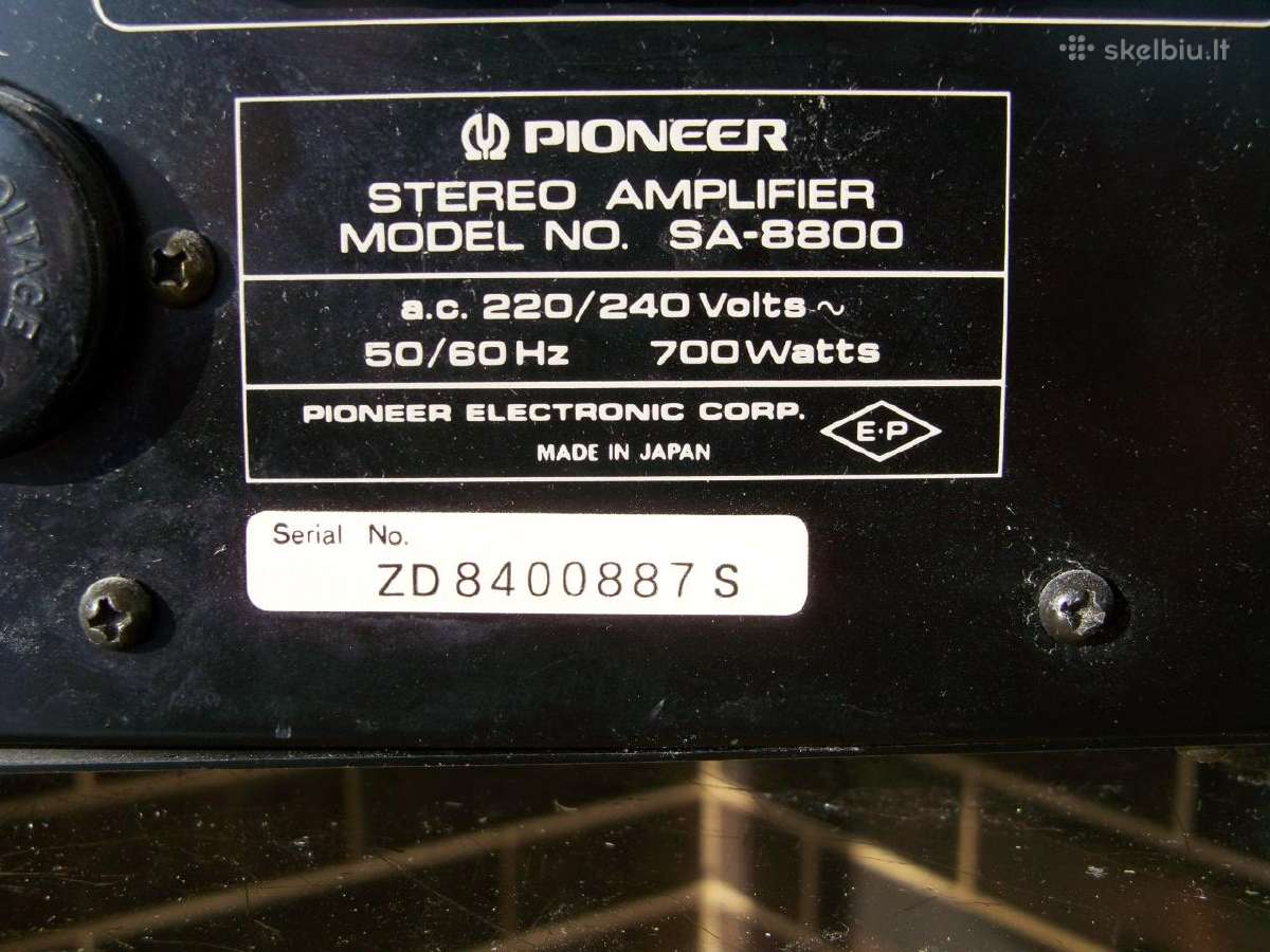 Pioneer Sa 8800. CX-7000. A 701r, 676. S-5pc. - nuotraukos Nr. 6