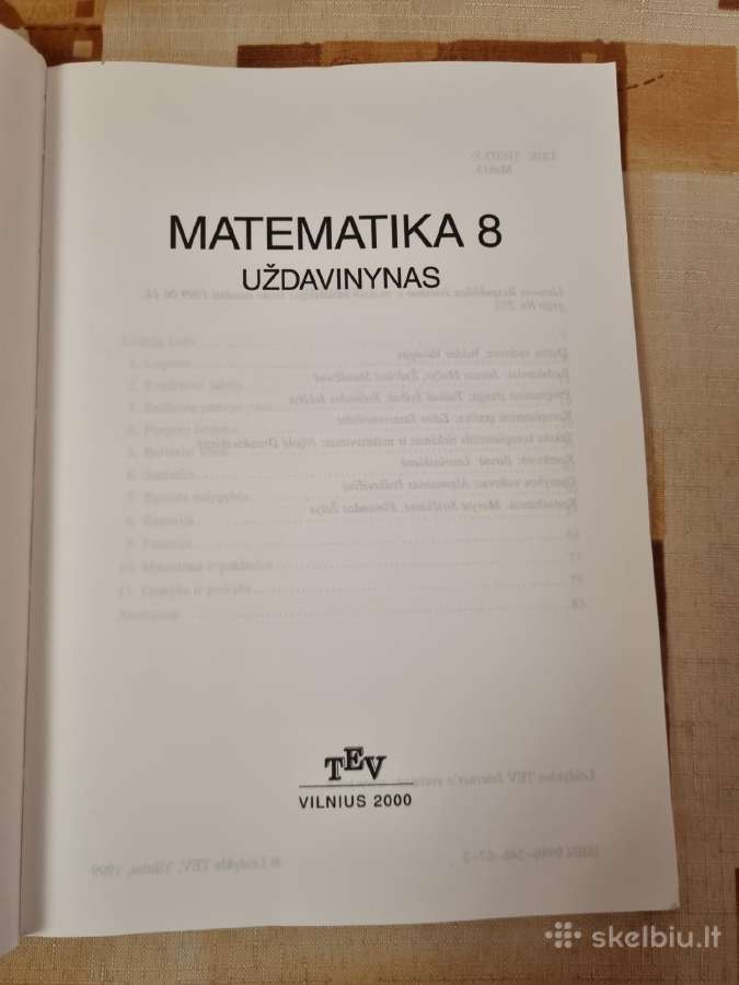 Matematika uždavinynas 8 kl - nuotraukos Nr. 2