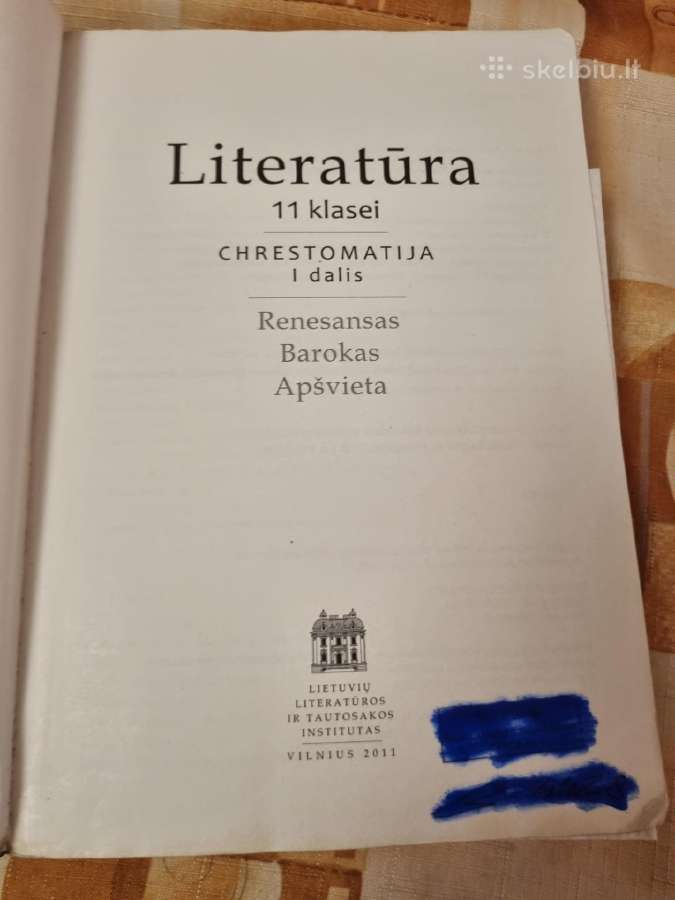 Literatūra 11 klasei chrestomatija 1 ir 2 dalis - nuotraukos Nr. 3
