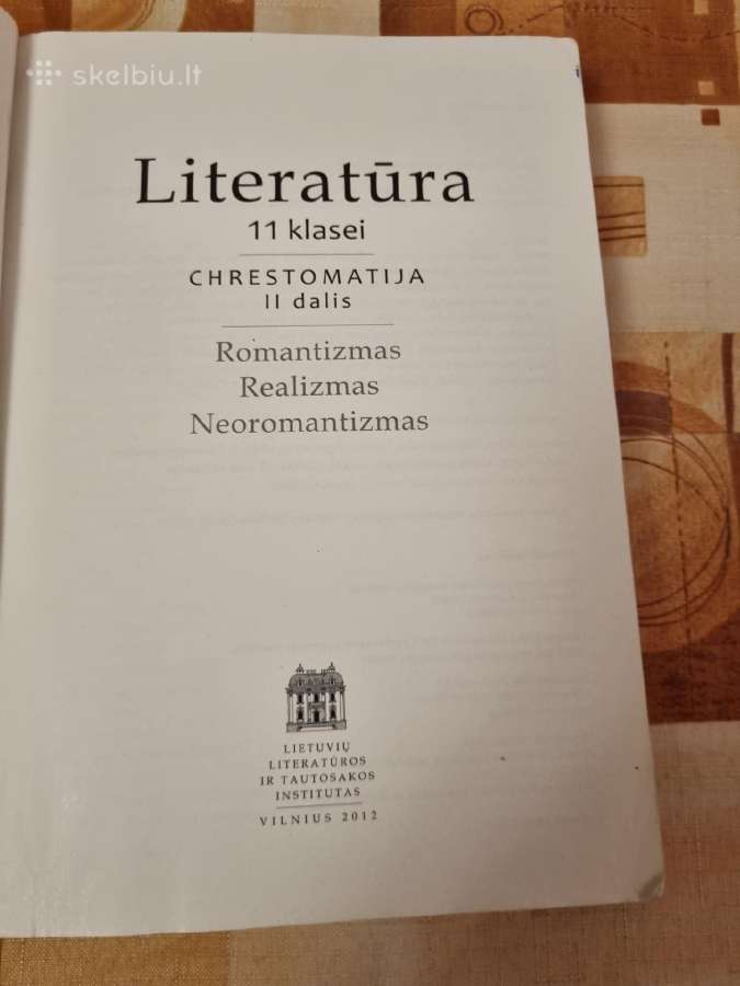 Literatūra 11 klasei chrestomatija 1 ir 2 dalis - nuotraukos Nr. 9