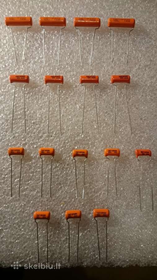 Nauji kondensatoriai Orange Drop gitarom