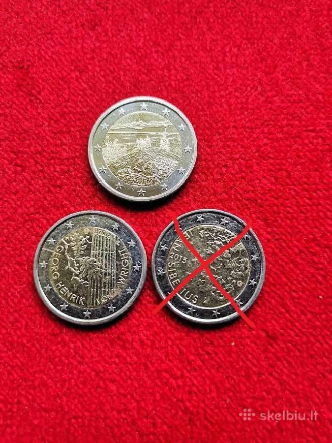 Suomijos jubiliejinės dvieurės monetos