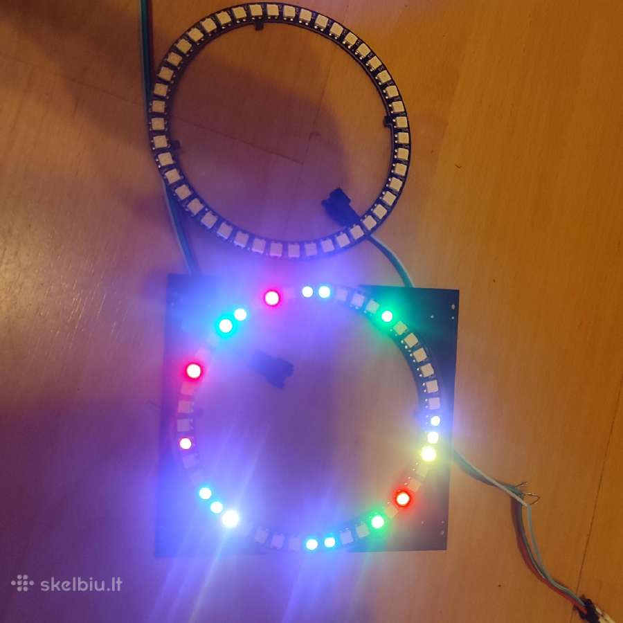 Rgb adressable žiedai