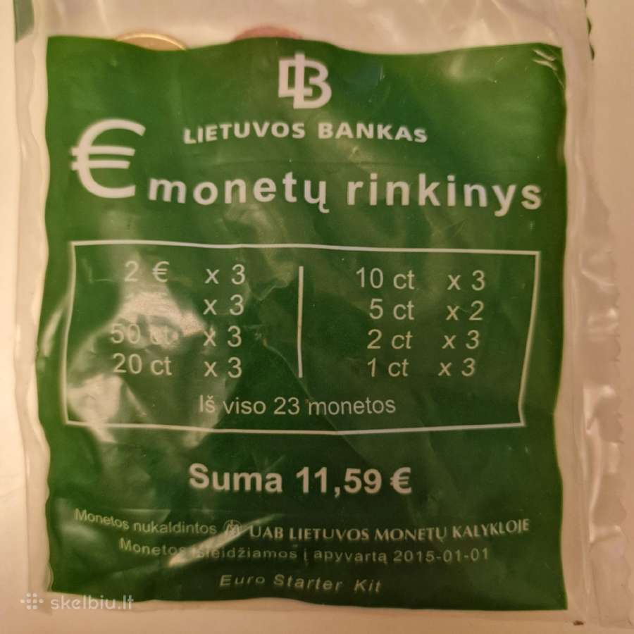 2015 Monetų rinkinys - Lietuva Euro Starter Kit