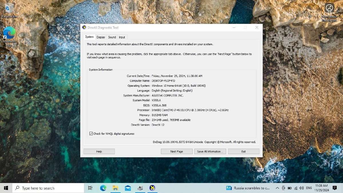 Asus R510 15.6 i7 8gb SSD - nuotraukos Nr. 7